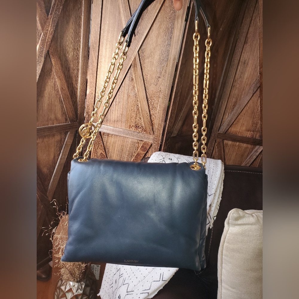 Lanvin Shoulder Bag with Gold Chain